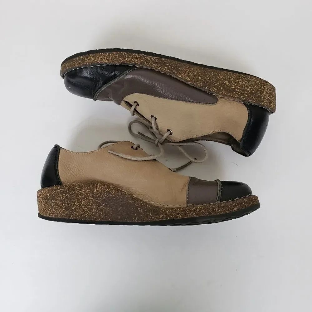Aetrex Kelly oxford comfort shoes multi colored